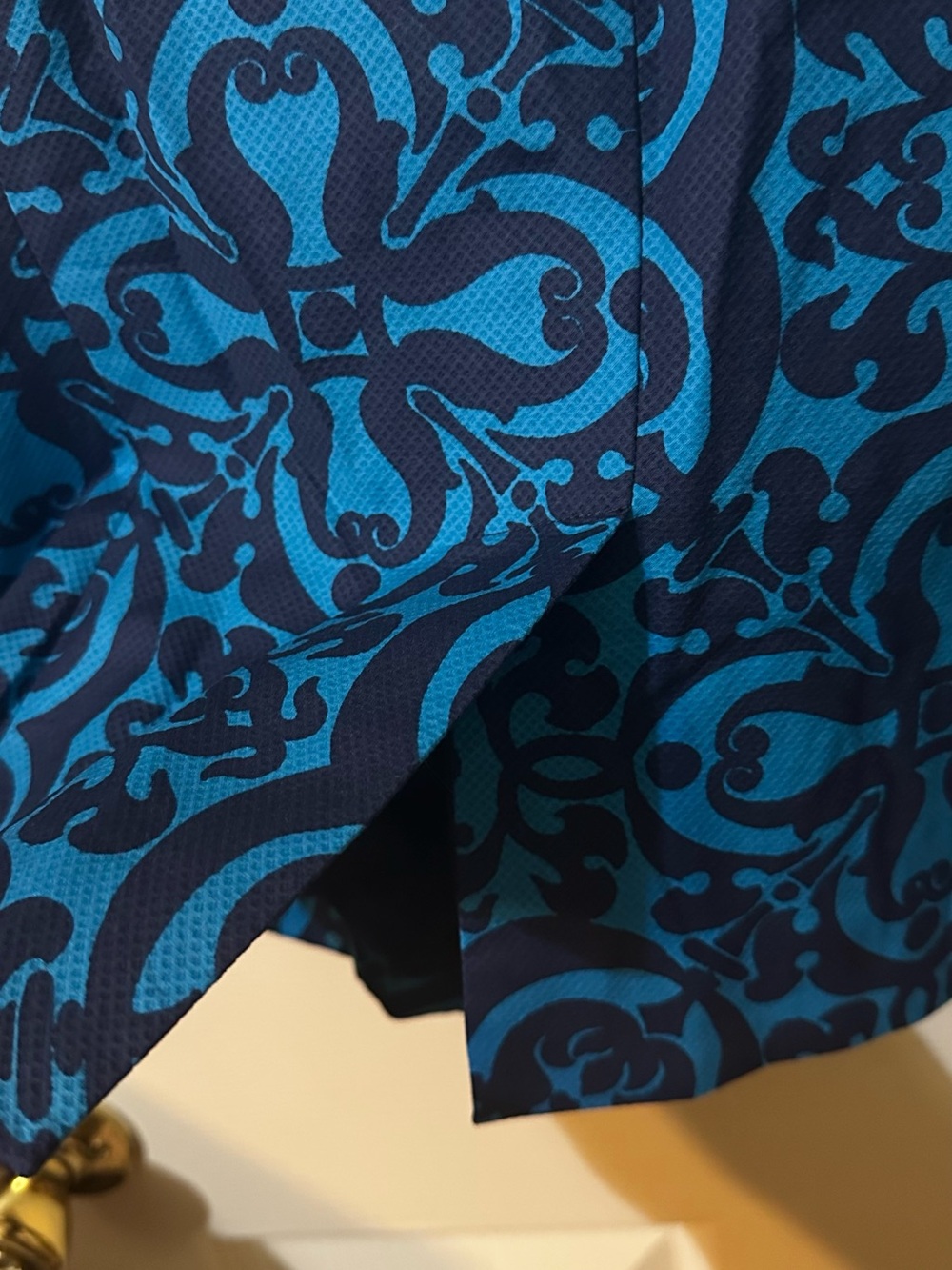 Talbots Blue Patterned Single-Button Blazer - Picture 7 of 7